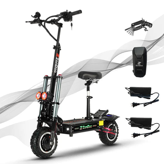 ZonDoo ZO03 Plus Electric Scooter For Adults 5600W/6000W Dual Motors