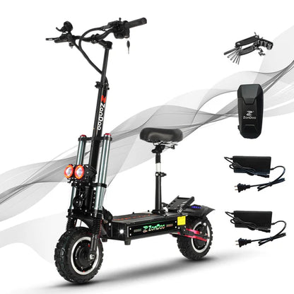 ZonDoo ZO03 Plus Electric Scooter For Adults 5600W/6000W Dual Motors