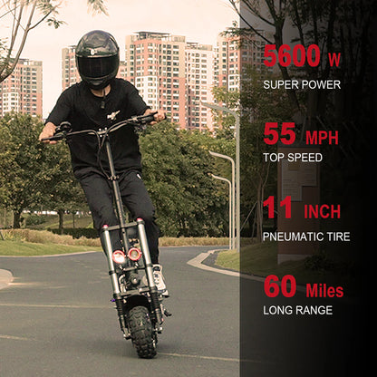 ZonDoo ZO03 Plus Electric Scooter For Adults 5600W/6000W Dual Motors