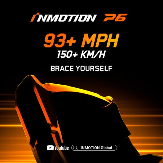 Inmotion P6: Inmotion's Fastest Electric Unicycle (Preorder Reservation)